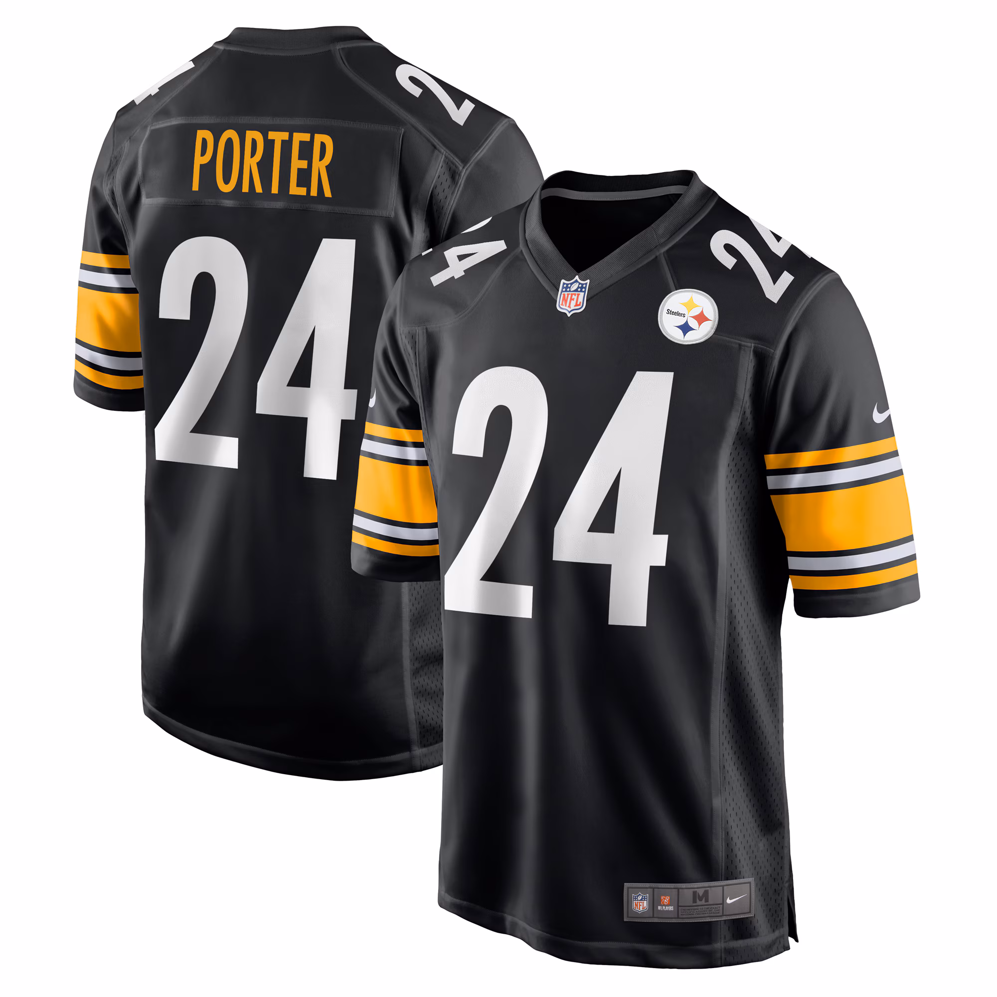 Joey Porter Jr. Pittsburgh Steelers 2023 Draft Pick Game Jersey - Black
