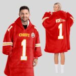 Adult X.W 1 Kansas City Football Unisex Blanket Hoodie