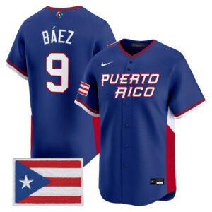 Javier Báez #9 Puerto Rico Baseball 2026 World Baseball Classic Vapor Premier Jersey - Royal
