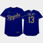 Men's 2021 Players Weekend Kansas City Royals #13 Salvador Perez Nickname Royal Jersey