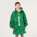 Kid 1 Notre Dame Football Unisex Blanket Hoodie