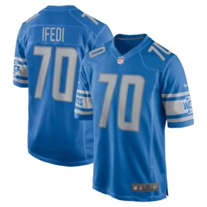 Germain Ifedi Detroit Lions  Team Game Jersey - Blue