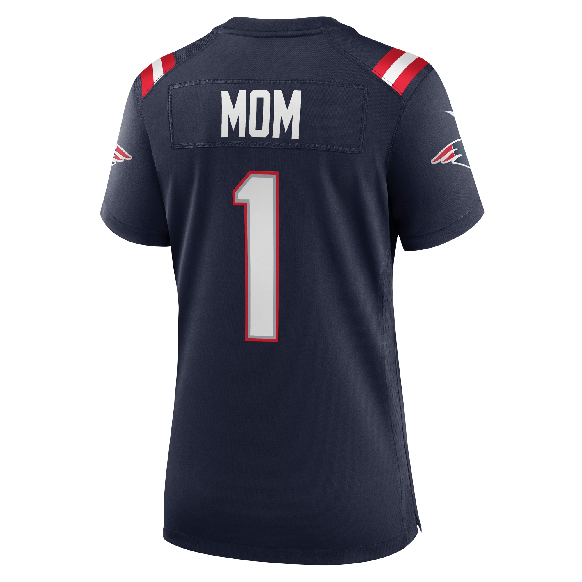 Number 1 Mom New England Patriots Women's Game Jersey - Navy - Image 3