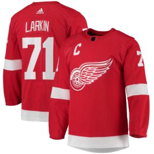 Dylan Larkin Detroit Red Wings  Home Captain Patch Primegreen Authentic Pro Player Jersey - Red