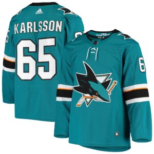 Erik Karlsson San Jose Sharks  Home Authentic Player Jersey - Teal