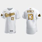 Men's Los Angeles Dodgers #13 Max Muncy 2022 All-Star Game Flex Base Jersey - White Gold