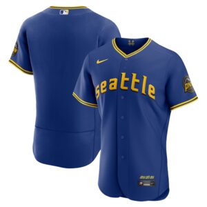 Men's Seattle Mariners  Royal 2023 City Connect Flex Base Jersey