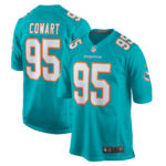 Byron Cowart Miami Dolphins  Game Jersey -  Aqua