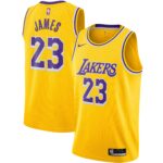 LeBron James Los Angeles Lakers 2020/21 Swingman Jersey Gold - Icon Edition