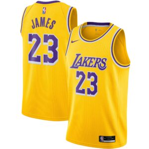 LeBron James Los Angeles Lakers 2020/21 Swingman Jersey Gold - Icon Edition