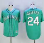 Seattle Mariners #24 Ken Griffey Green New Cool Base 2016 Hall Of Fame Patch Stitched Jersey