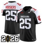 #25 Hoosiers #25 Ndiana Hoosiers IND 2026 CFP Final Patch Vapor Limited Jersey V2 - All Stitched
