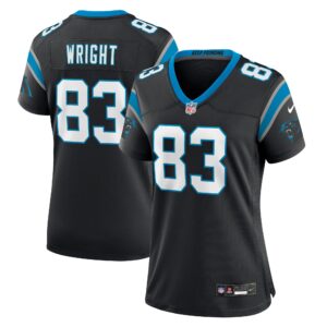 Derek Wright Carolina Panthers  Women's Team Game Jersey - Black