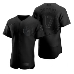 Men's Chicago Cubs #17 Kris Bryant Black  Flexbase Fashion Jersey