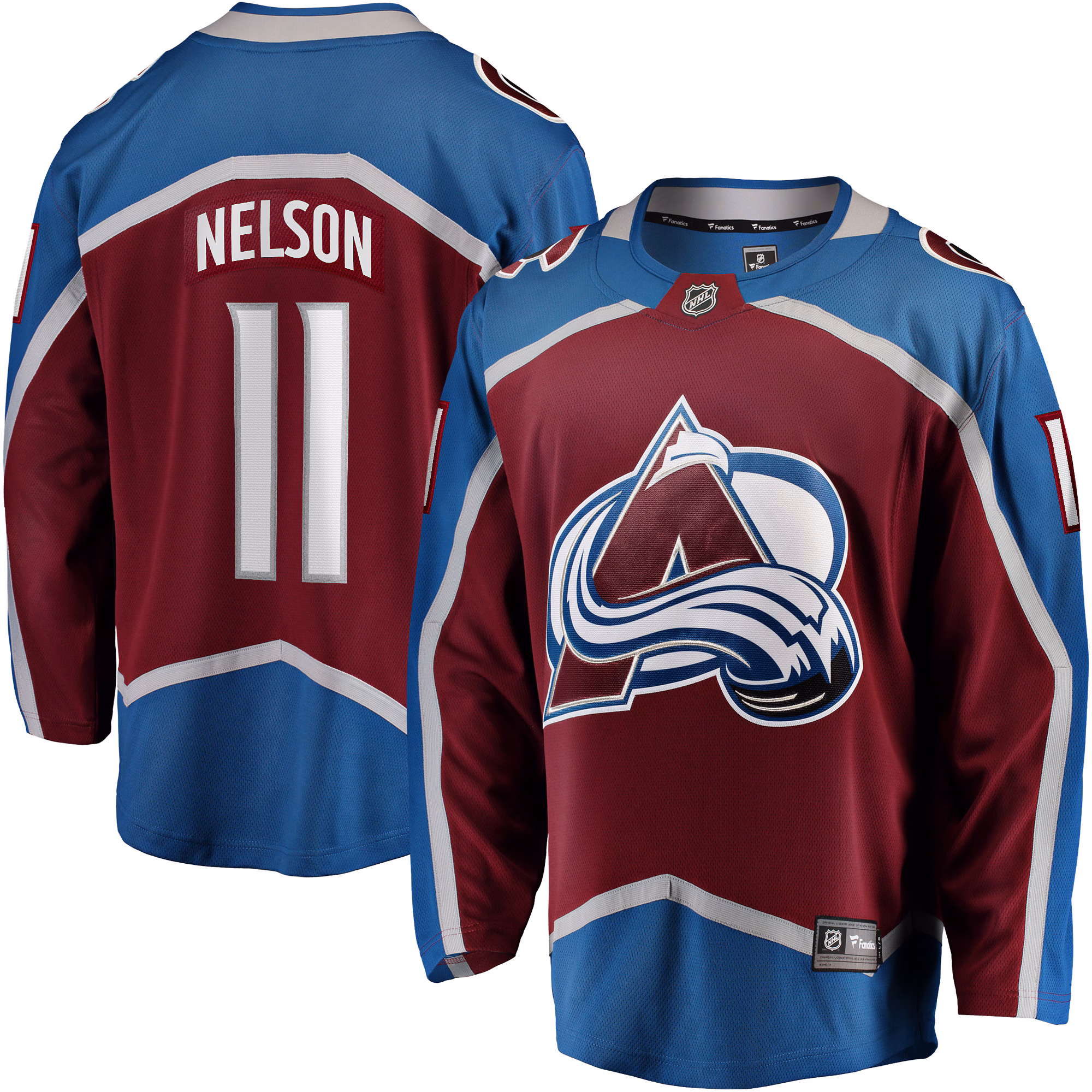 Colorado Avalanche Brock Nelson #11 Fanatics Burgundy Home Breakaway Jersey