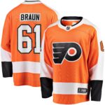 Justin Braun Philadelphia Flyers Breakaway Player Jersey - Orange