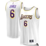 LeBron James Los Angeles Lakers  2021/22 #6 Fast Break Replica Player Jersey White - Association Edition