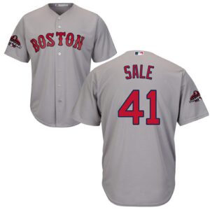 Boston Red Sox #41 Chris Sale Grey New Cool Base 2018 World Series Champions Stitched Jersey
