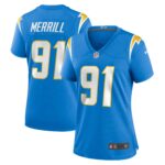 Forrest Merrill Los Angeles Chargers  Women's Player Game Jersey - Powder Blue