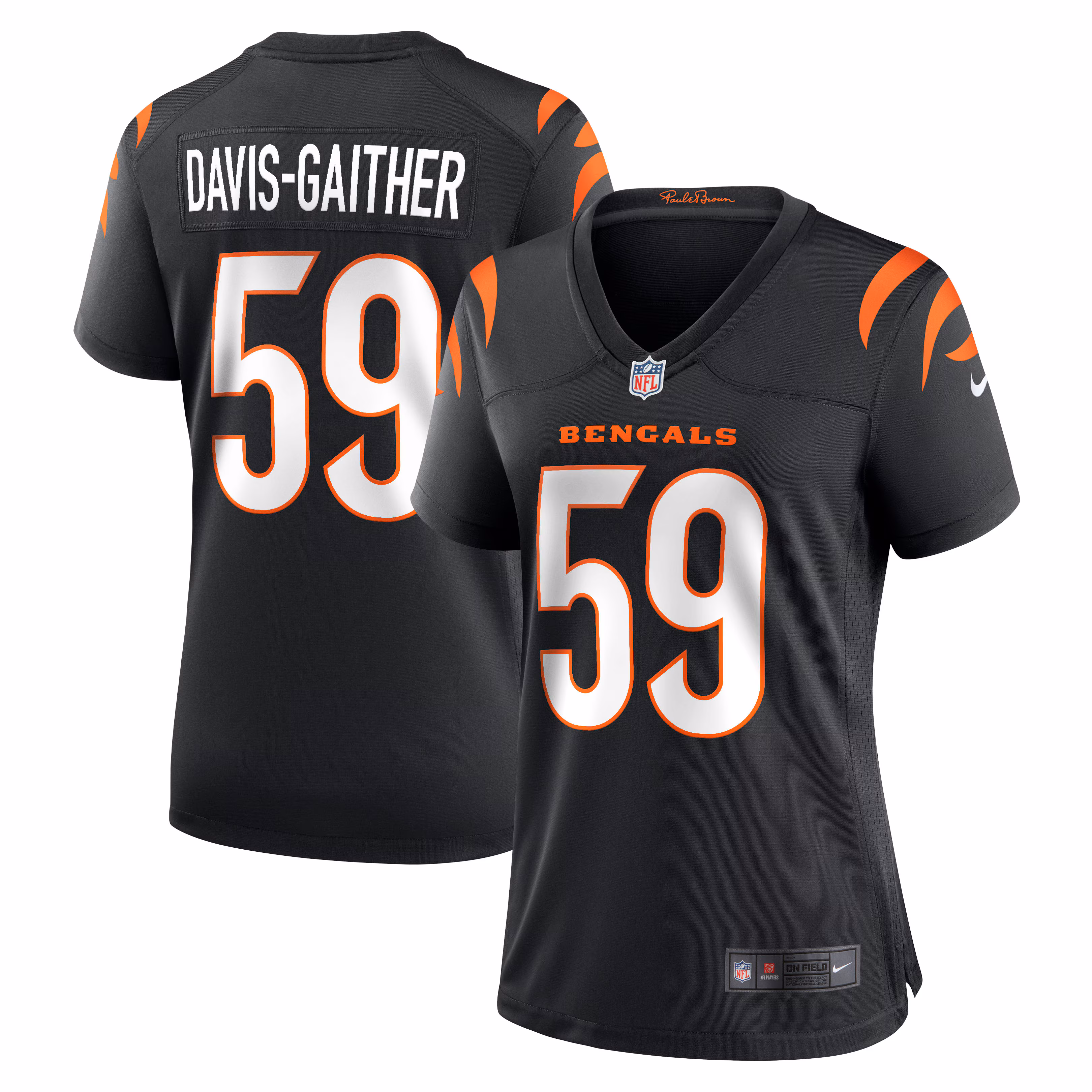 Akeem Davis-Gaither Cincinnati Bengals Women's Game Player Jersey - Black