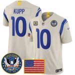Cooper Kupp #10 Los Angeles Rams 2025 United States 250th Anniversary Patch Vapor Limited Jersey - All Stitched