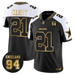 Dallas Cowboys 94 Marshawn Kneeland Memorial Patch Gold Vapor Limited Jersey - All Stitched