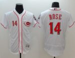 Cincinnati Reds #14 Pete Rose White Flexbase Collection Stitched Jersey