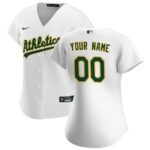 Women's Athletics White Home Replica Custom Jersey