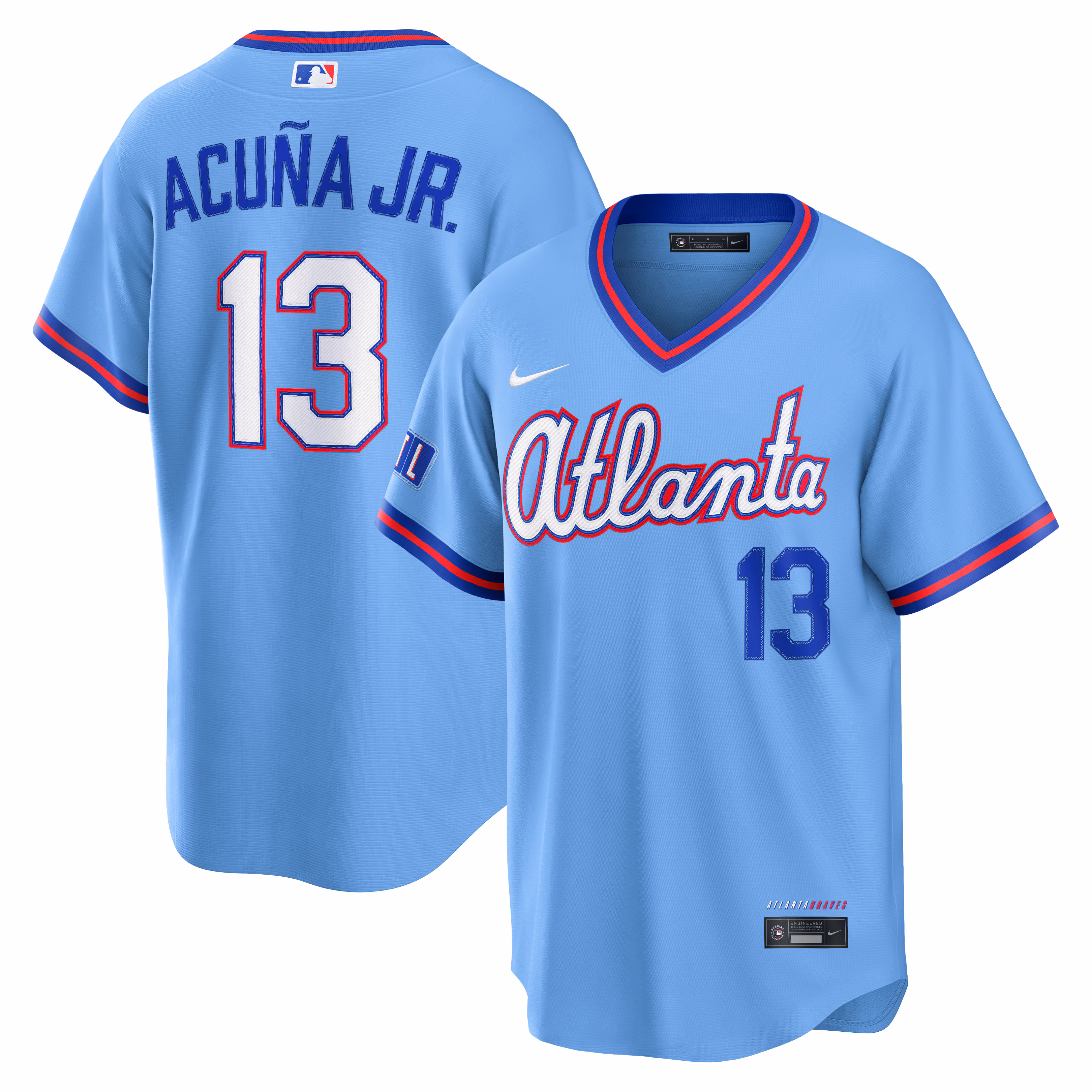 Atlanta Braves Ronald Acuña Jr. Powder Blue 2026 City Connect Stadium Jersey