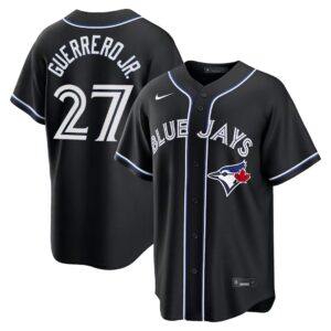 Vladimir Guerrero Jr. #27 Toronto Blue Jays Fashion Replica Out Jersey - Black