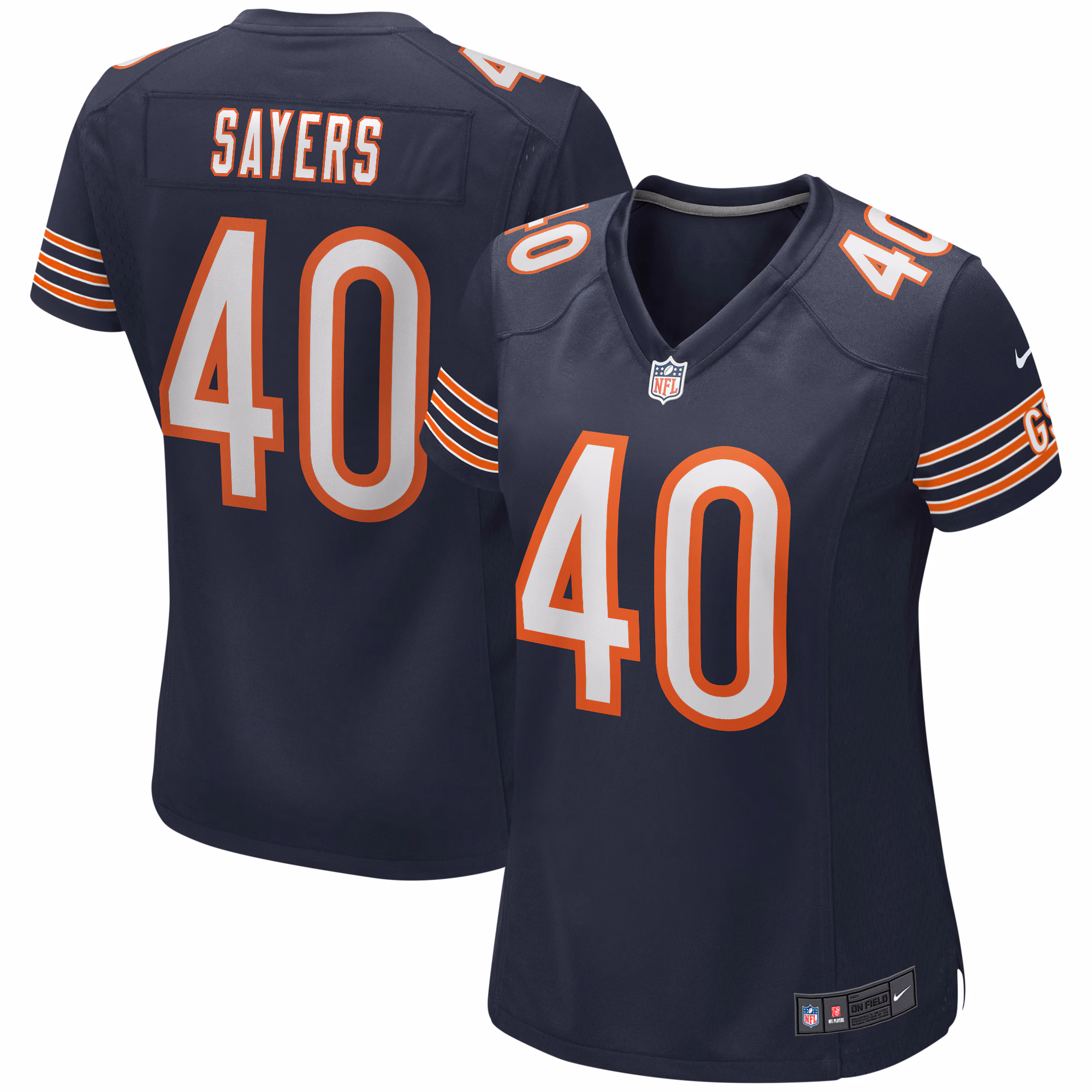 Gale Sayers Chicago Bears Women's Game Retired Player Jersey - Navy