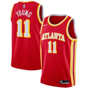 Trae Young Atlanta Hawks 2020/21 Swingman Jersey - Red - Icon Edition