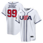 Aaron Judge #99 USA Baseball 2026 World Baseball Classic Home Stadium Jersey - White