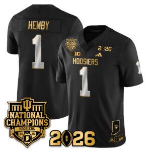 Roman Hemby #1 Indiana Hoosiers Vapor Limited Football Jersey - 2025 National Champions - All Stitched