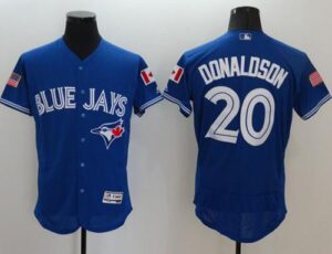 Toronto Blue Jays #20 Josh Donaldson Blue Fashion Stars And Stripes Flexbase Stitched Jersey