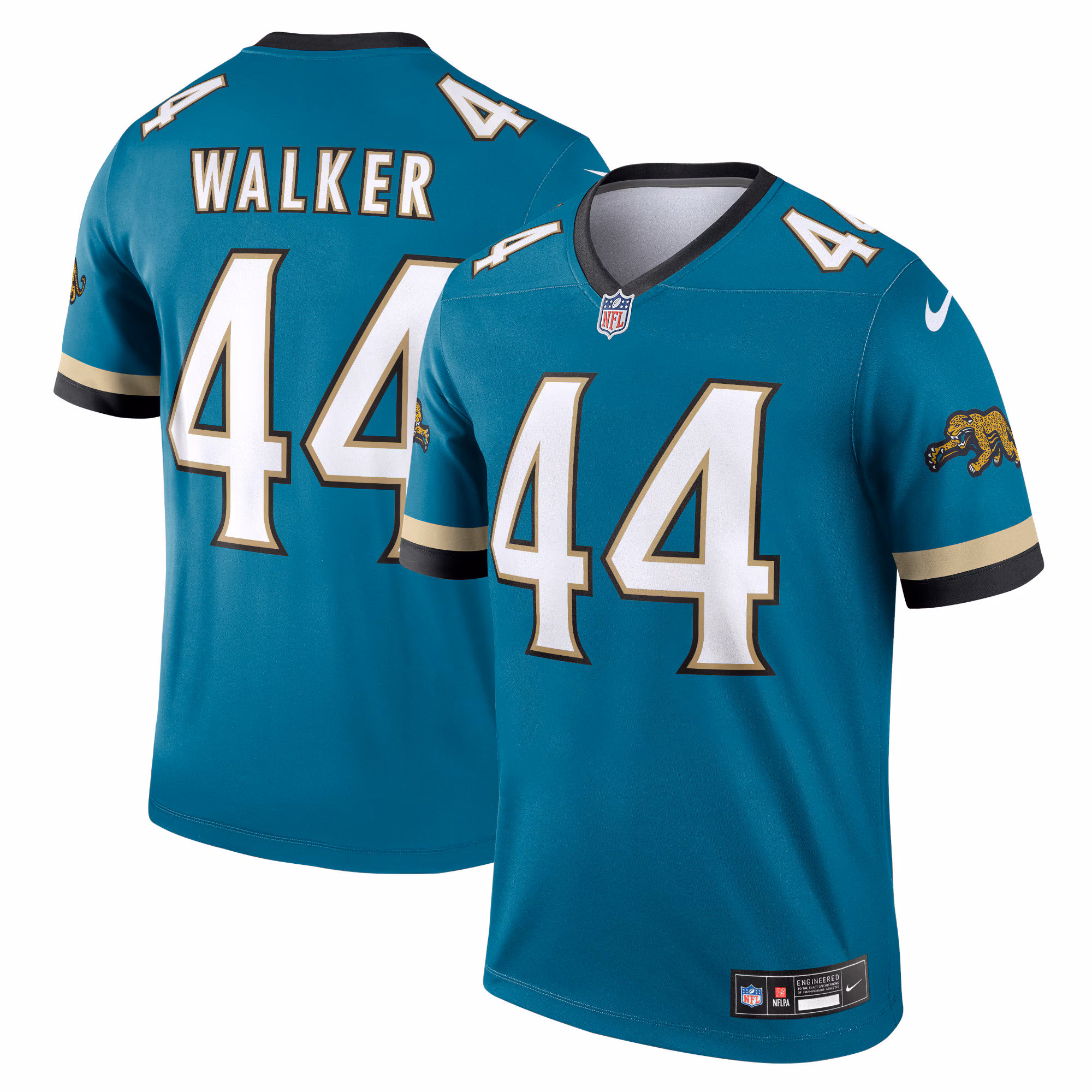 Travon Walker #44 Jacksonville Jaguars Legend Player Performance Top - Teal