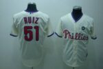 Philadelphia Phillies #51 Carlos Ruiz Stitched Cream Jersey