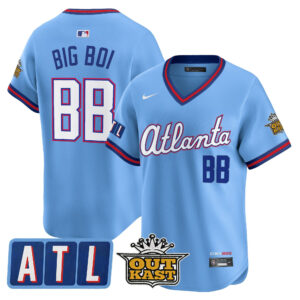 Big Boi #BB Atlanta Braves 2026 City Connect x Outkast Vapor Premier Limited Jersey - All Stitched