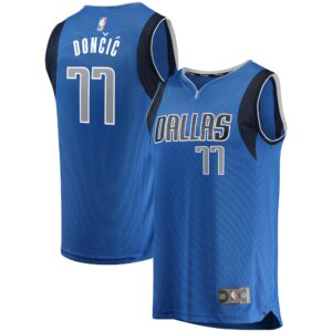 Luka Doncic Dallas Mavericks  Fast Break Replica Jersey Blue - Icon Edition