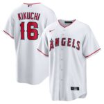 Los Angeles Angels Yusei Kikuchi #16 White Home Replica Jersey