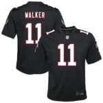 Youth Atlanta Falcons Jalon Walker #11 Black Alternate Game Jersey