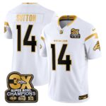 Courtland Sutton Denver Broncos-Time Champions Patch Gold Vapor Limited Jersey - All Stitched