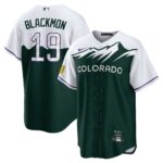 Men's Colorado Rockies Charlie Blackmon  White/Forest Green City Connect Replica Player Jersey