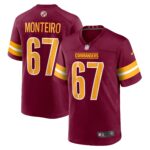 Aaron Monteiro Washington Commanders  Game Player Jersey - Burgundy