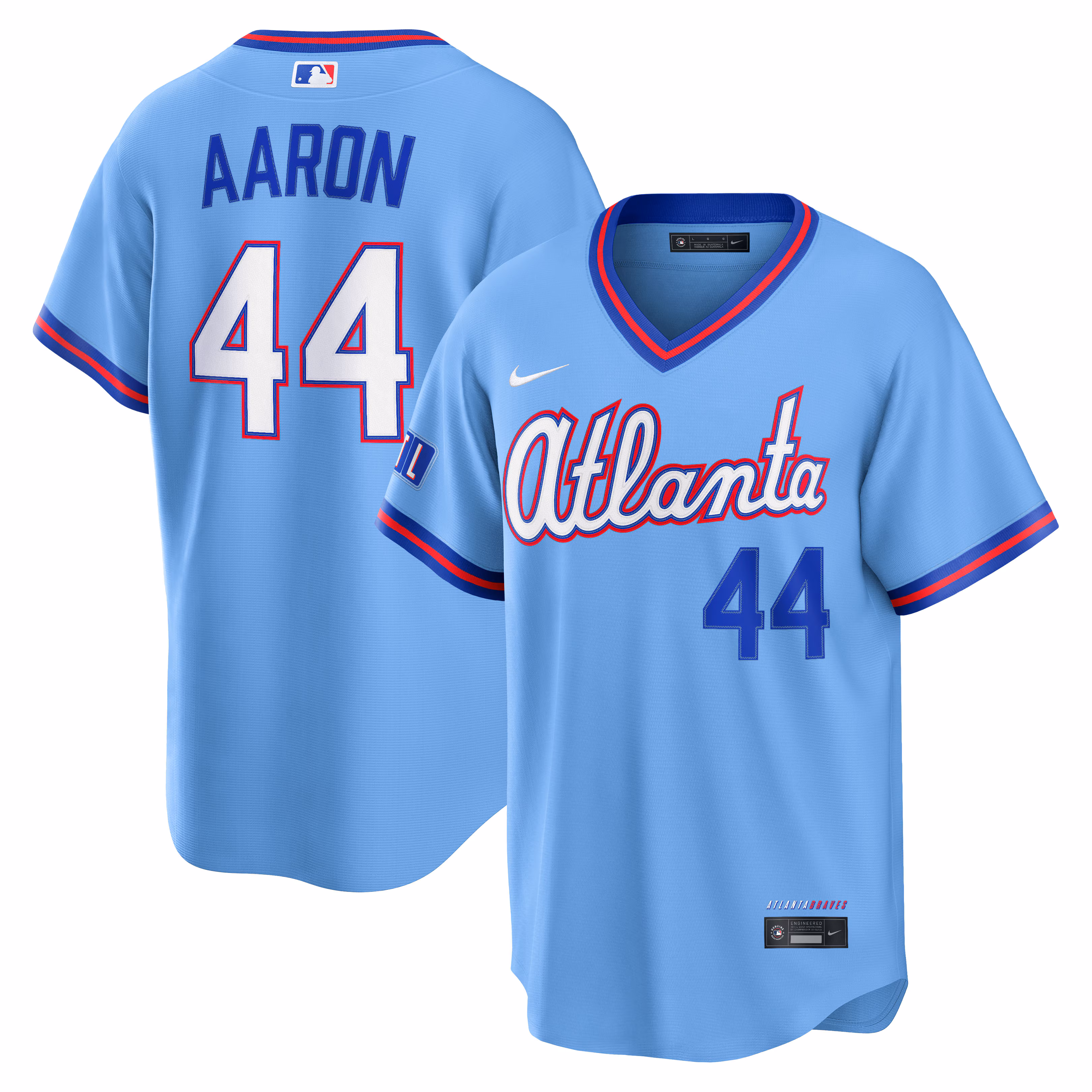 Atlanta Braves Hank Aaron #44 Powder Blue 2026 City Connect Stadium Jersey
