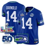 Sam Darnold #14 Seattle Seahawks Super Bowl LX Patch Game Jersey - All Stitched