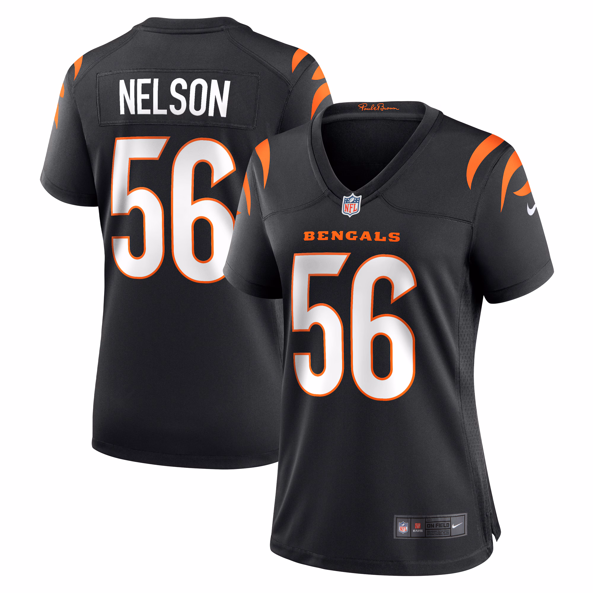 Garrett Nelson Cincinnati Bengals Women's  Game Jersey -  Black
