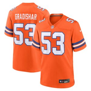 Randy Gradishar Denver Broncos Mile High Collection 1977 Throwback Retired Player Game Jersey - Orange