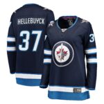 Connor Hellebuyck Winnipeg Jets Women's Breakaway Player Jersey - Navy