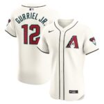 Men's  #12 Lourdes Gurriel Jr. White Arizona Diamondbacks Home Elite Player Jersey